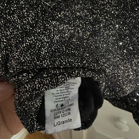 Black Glittery Windsor Dress | Women’s Large - Picture 7 of 15